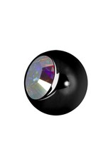 Black Steel Boule 16ga Black Steel avec Zircon