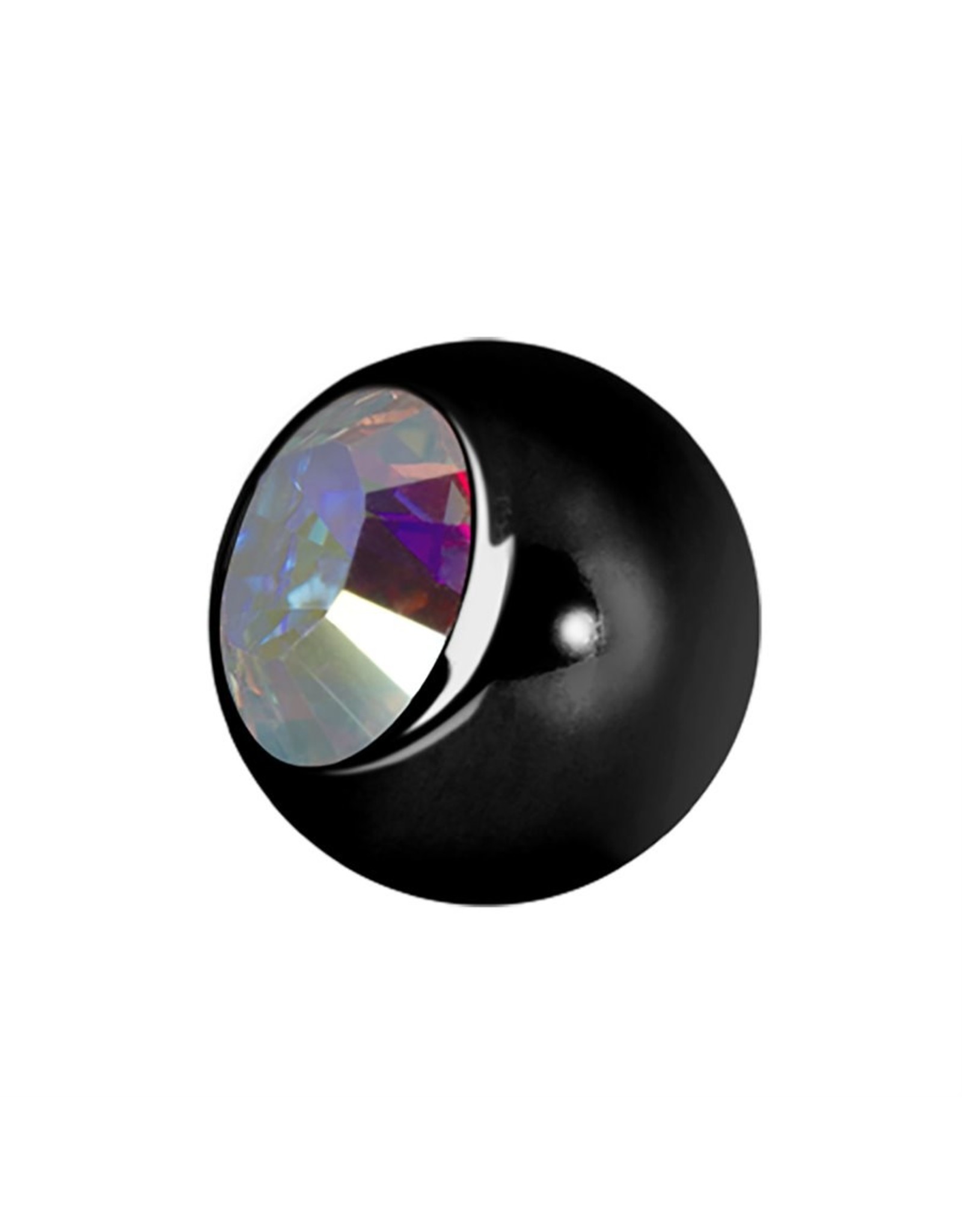 Black Steel Boule 16ga Black Steel avec Zircon