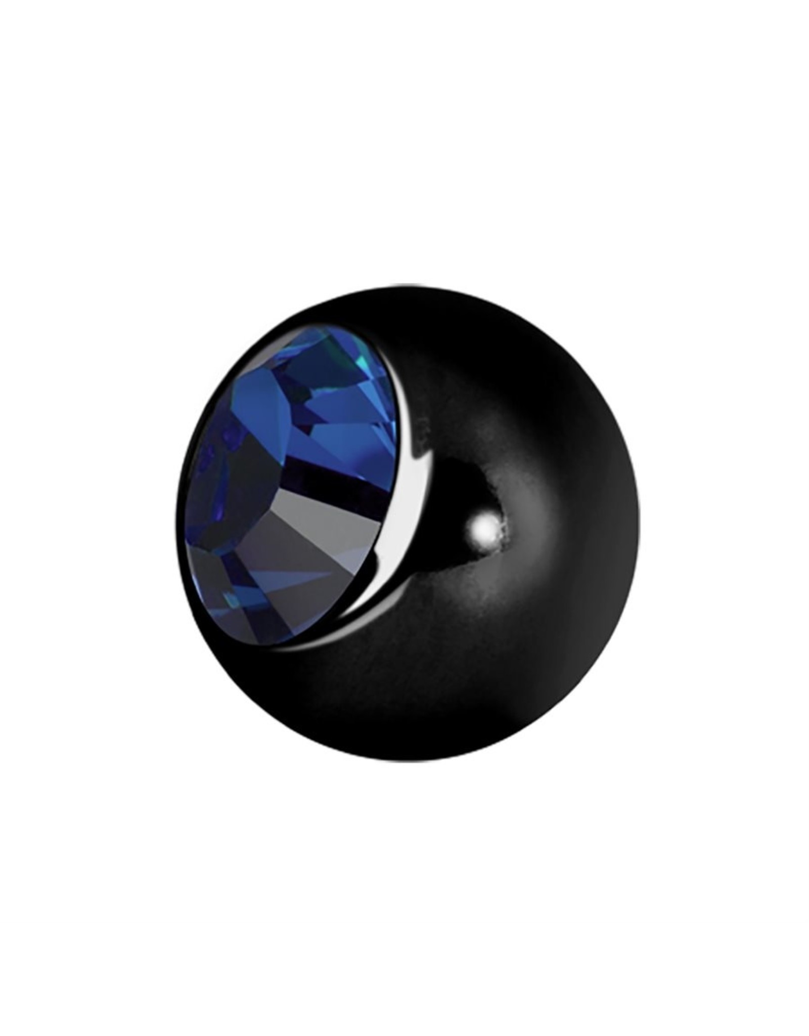 Black Steel Boule 16ga Black Steel avec Zircon