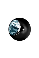 Black Steel Boule 16ga Black Steel avec Zircon
