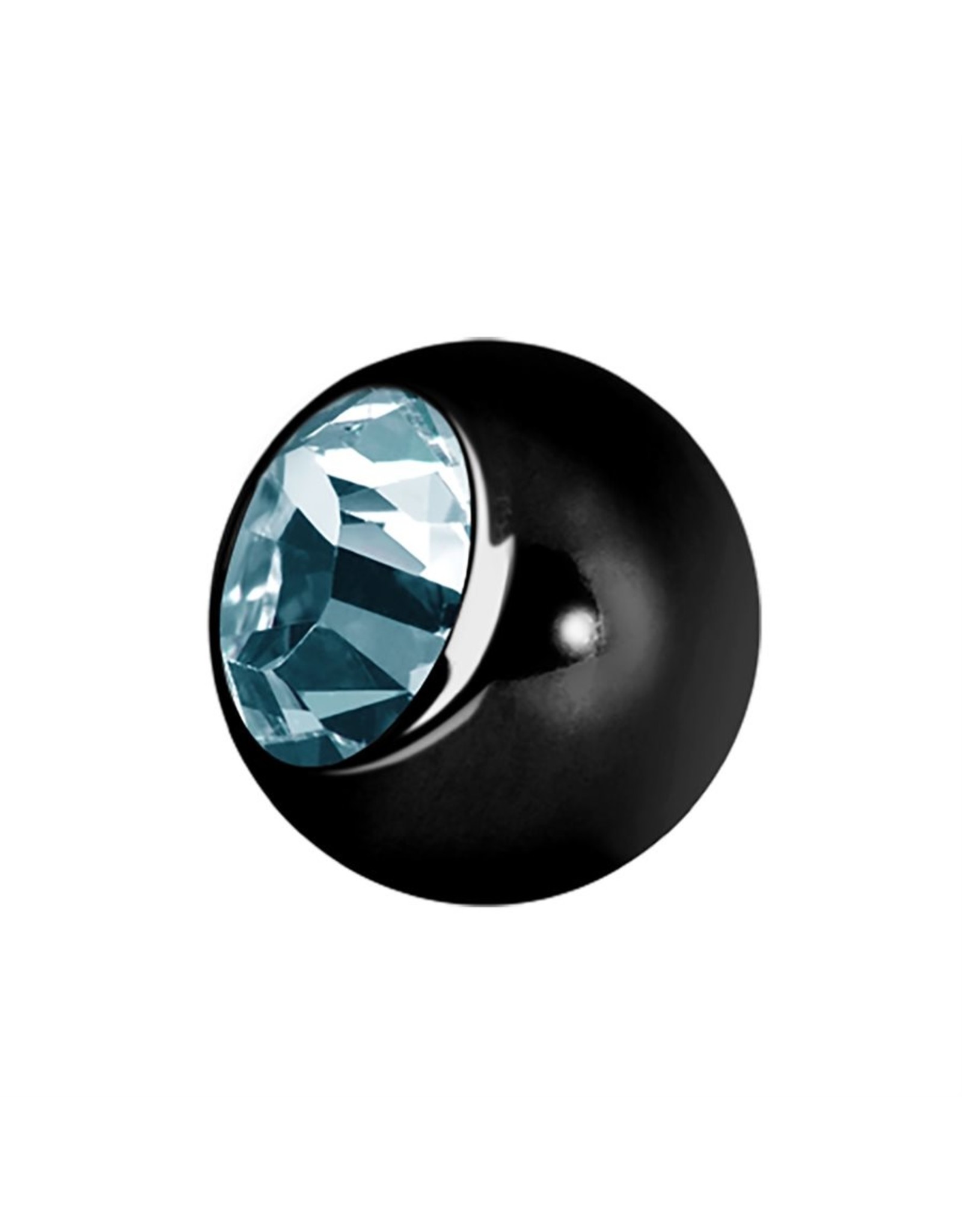 Black Steel Boule 16ga Black Steel avec Zircon