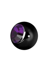 Black Steel Boule 16ga Black Steel avec Zircon