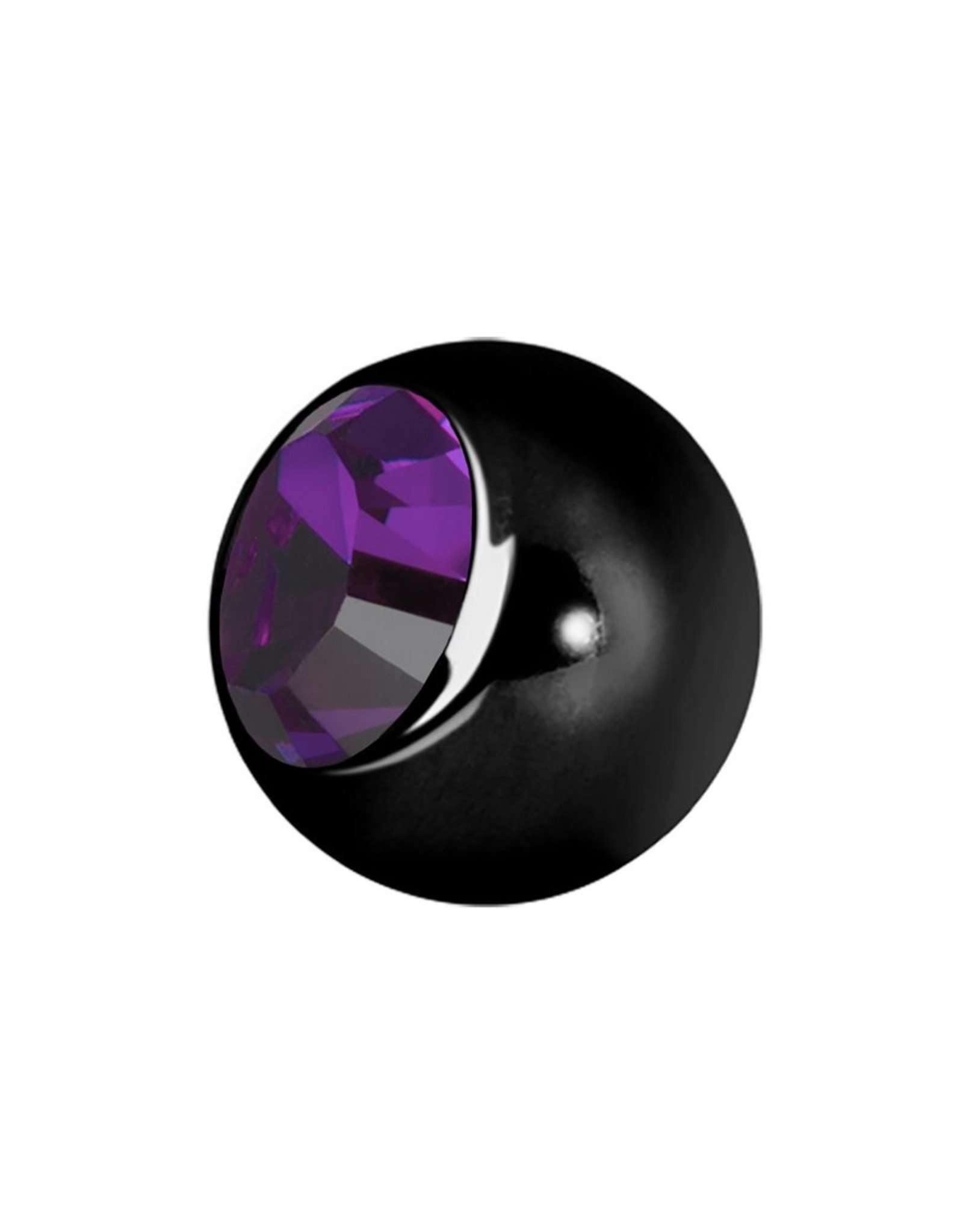 Black Steel Boule 16ga Black Steel avec Zircon