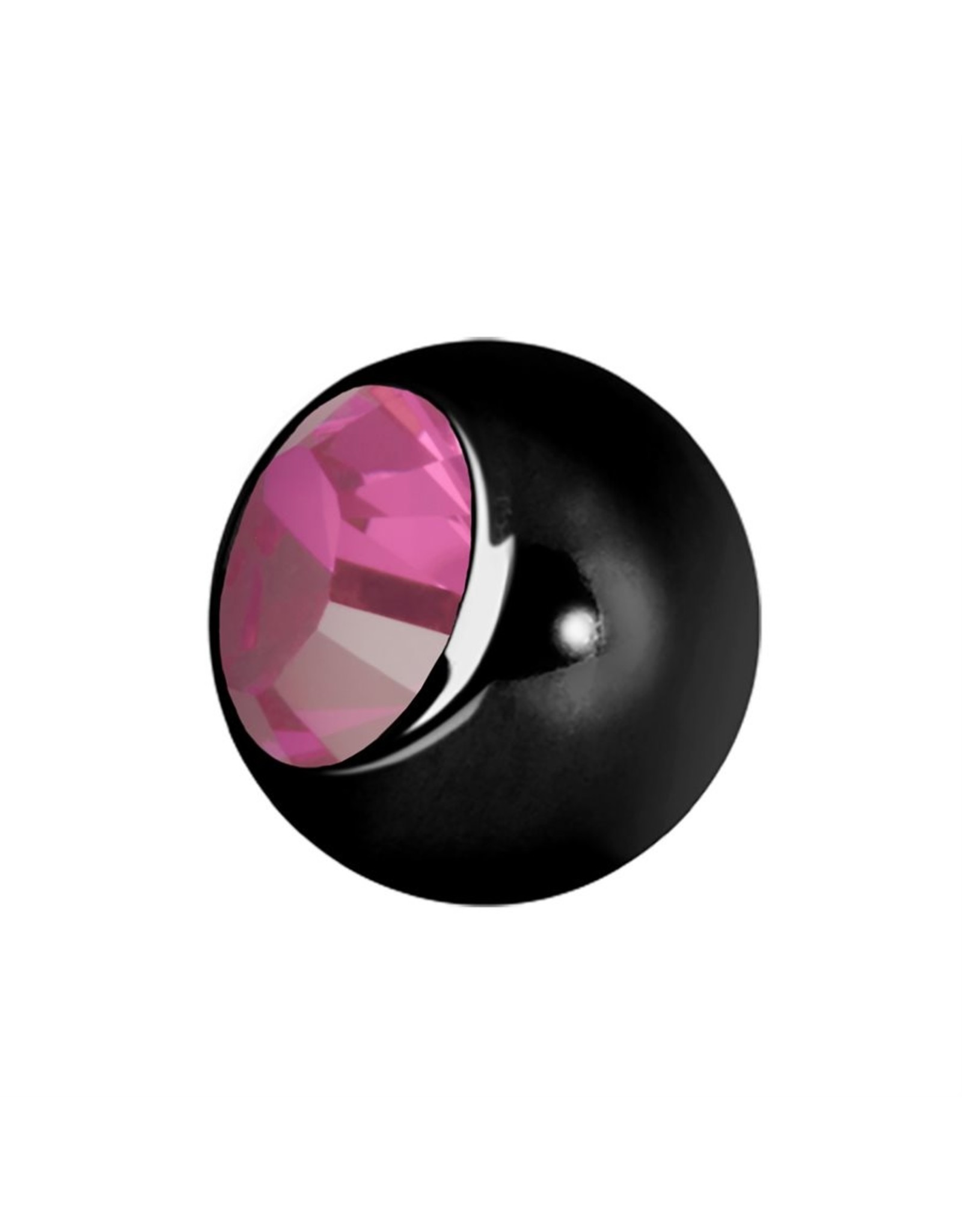 Black Steel Boule 16ga Black Steel avec Zircon