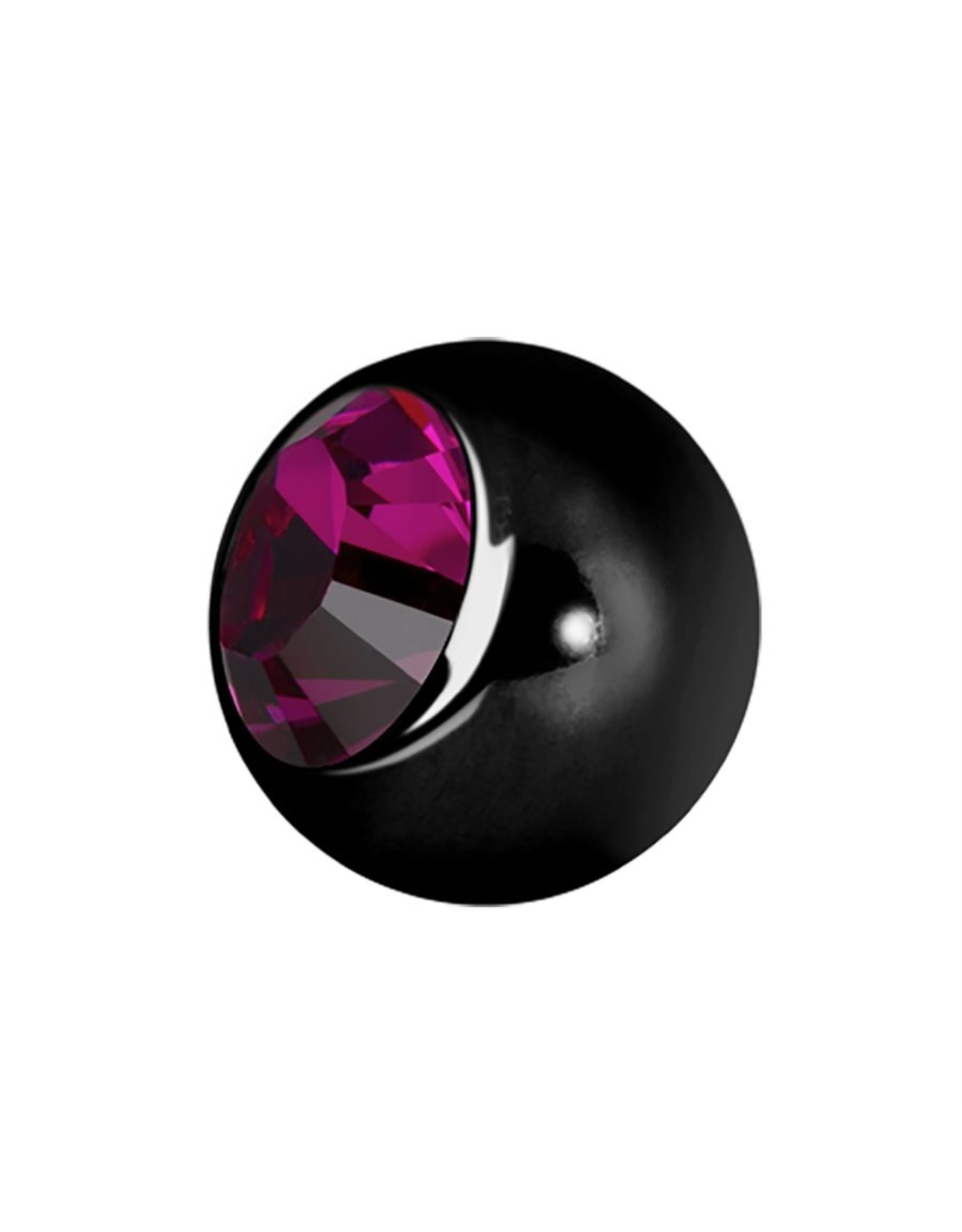 Black Steel Boule 16ga Black Steel avec Zircon