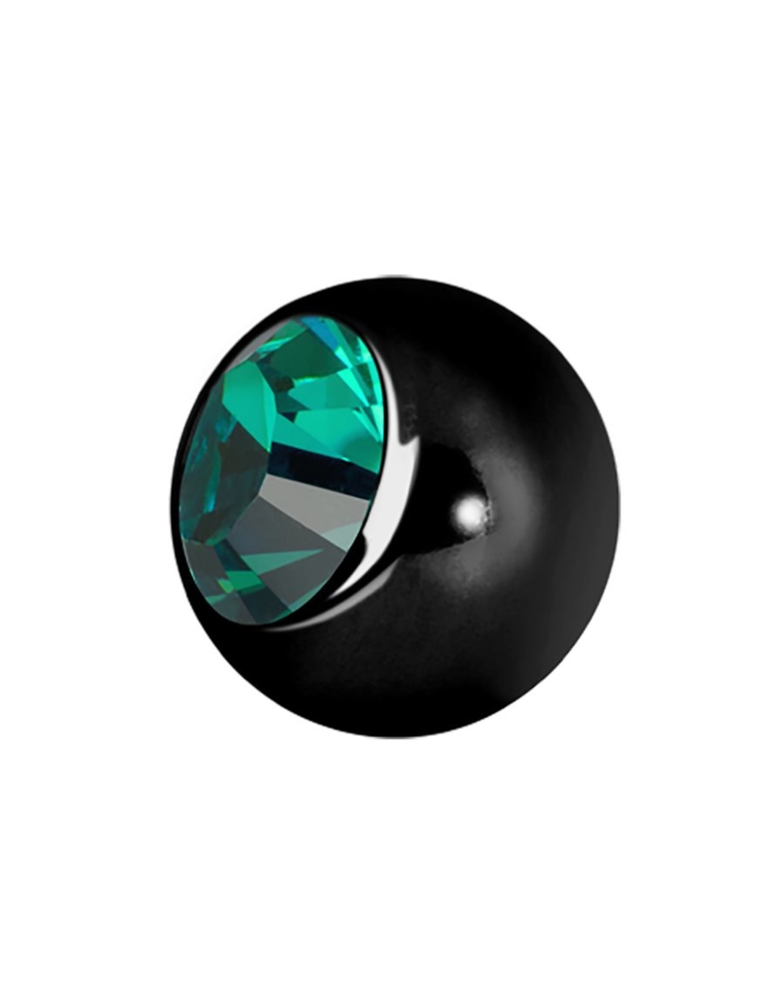 Black Steel Boule 16ga Black Steel avec Zircon