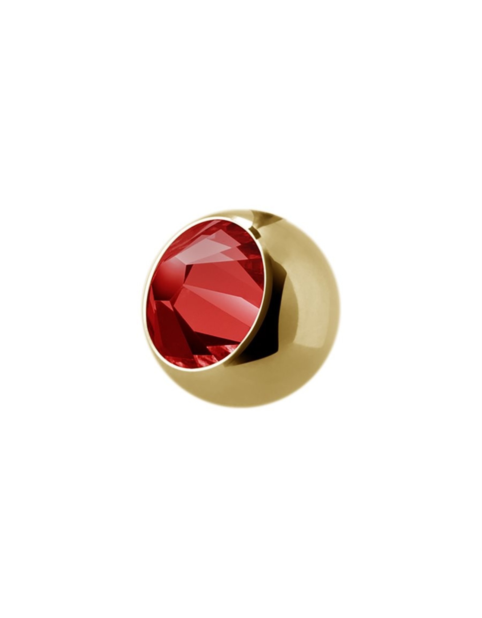 Gold PVD Boule 16ga Gold Pvd avec Zircon