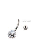 Nombril Invictus Titanium 5 Pierres