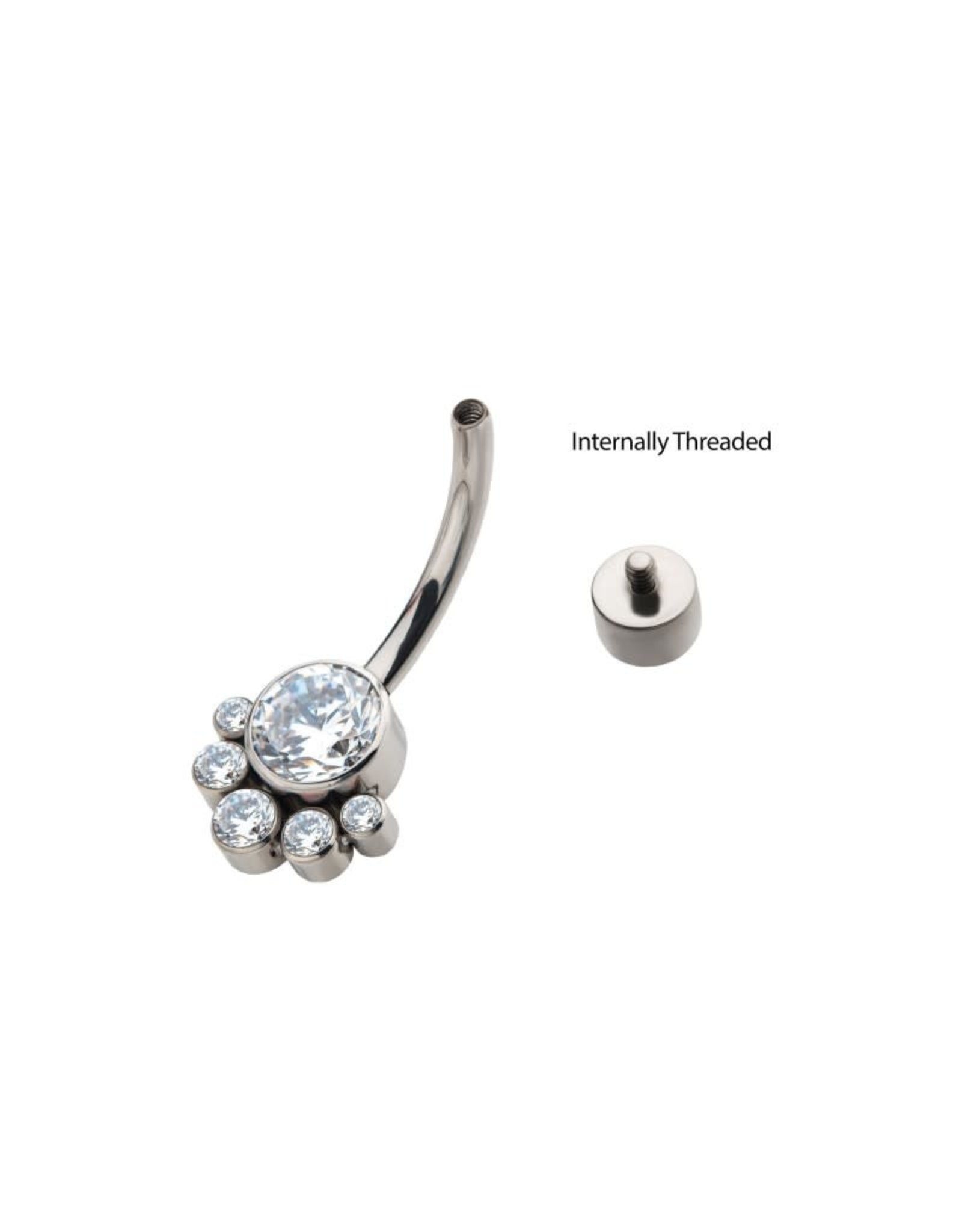 Nombril Invictus Titanium 5 Pierres
