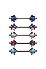 Stainless Sein 14ga/14mm, Teardrop Filigree,