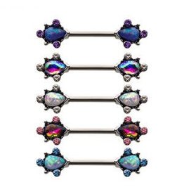 Stainless Sein 14ga/14mm, Teardrop Filigree,