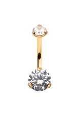 Nombril 24KT Gold PVD Titanium Internally 11MM