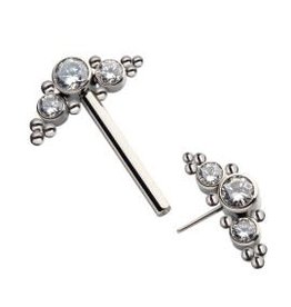 Sein 14ga/14 mm, Titanium Threadless Trio beds&Bezel