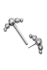 Sein 14ga/14mm, Titanium Threadless, 5 pierres