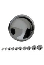 Double Flared Hematite Saddle Plugs