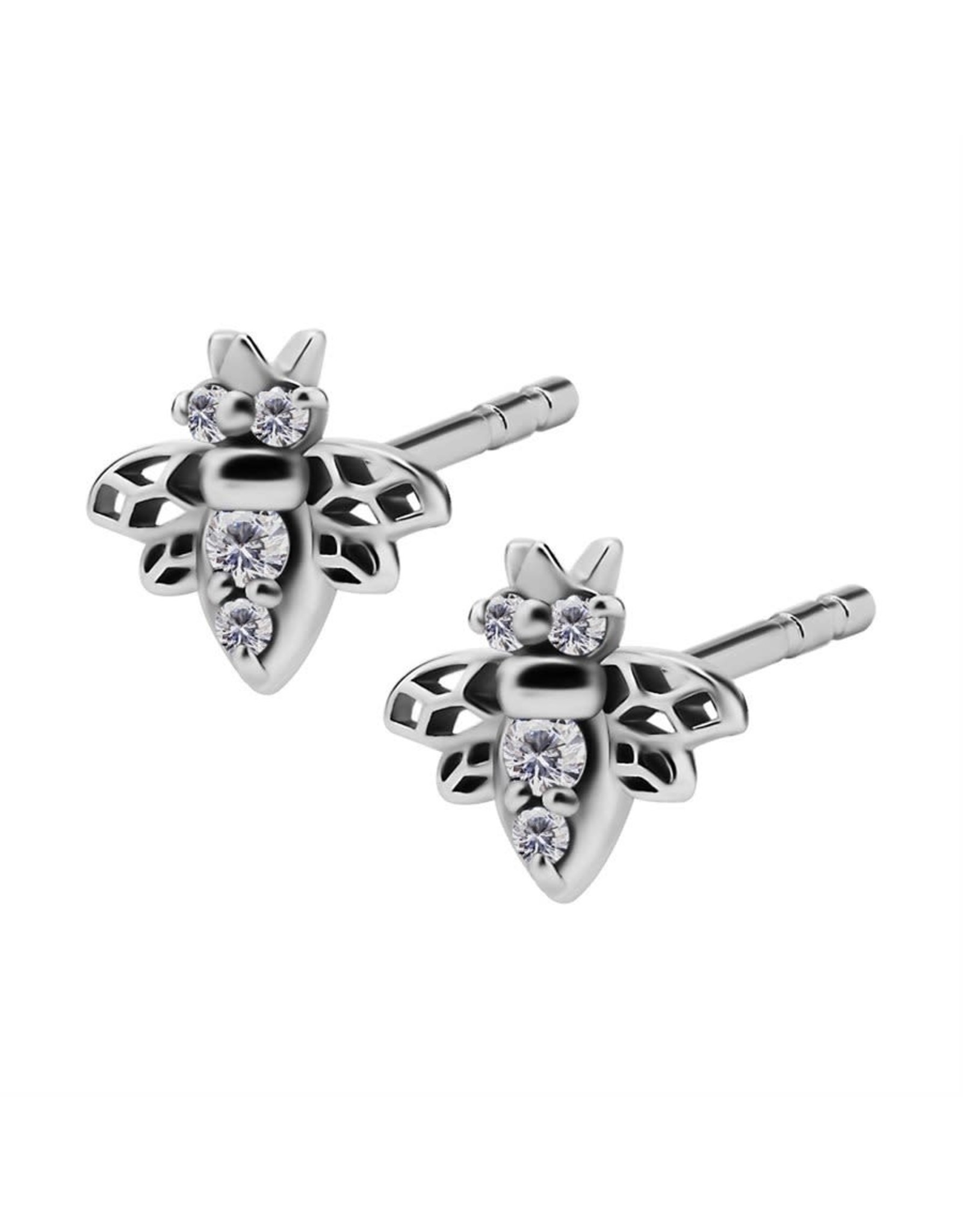 Stainless Boucle d'oreille Abeille