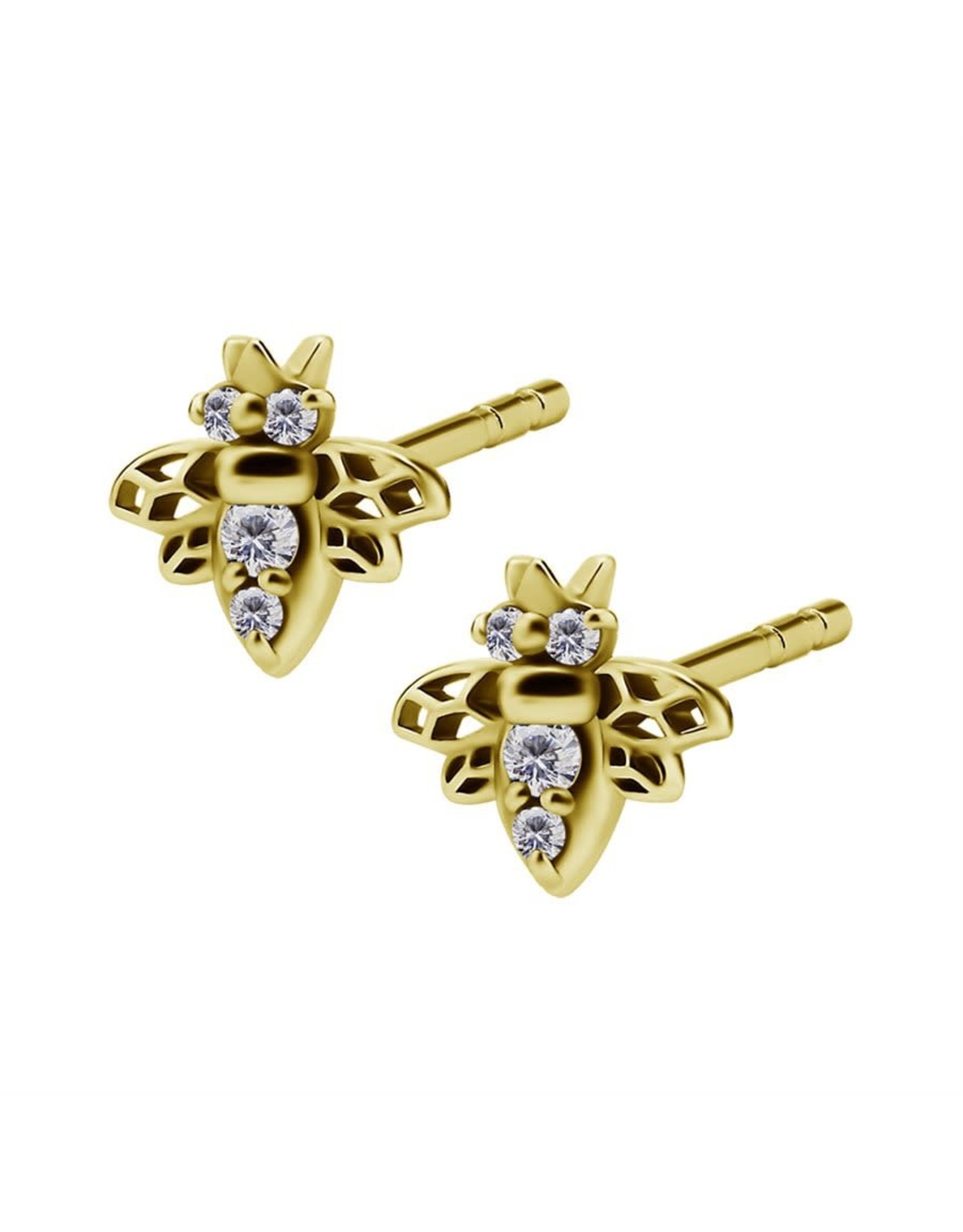 Stainless Boucle d'oreille Abeille