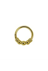 Stainless Clicker ornement plain 18ga/8mm