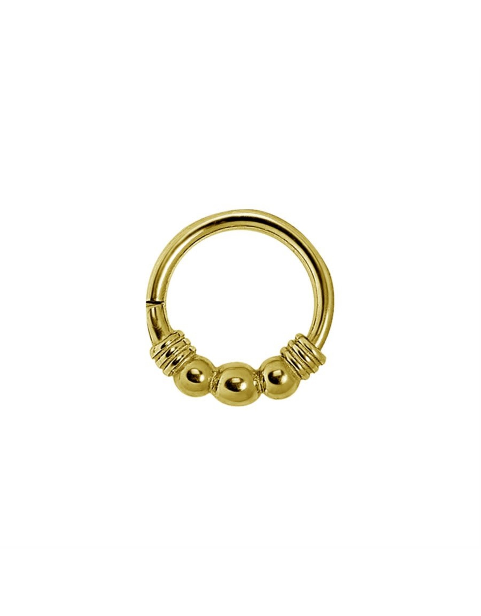 Stainless Clicker ornement plain 18ga/8mm