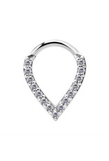 Stainless Clicker Diamand V 16ga/8mm