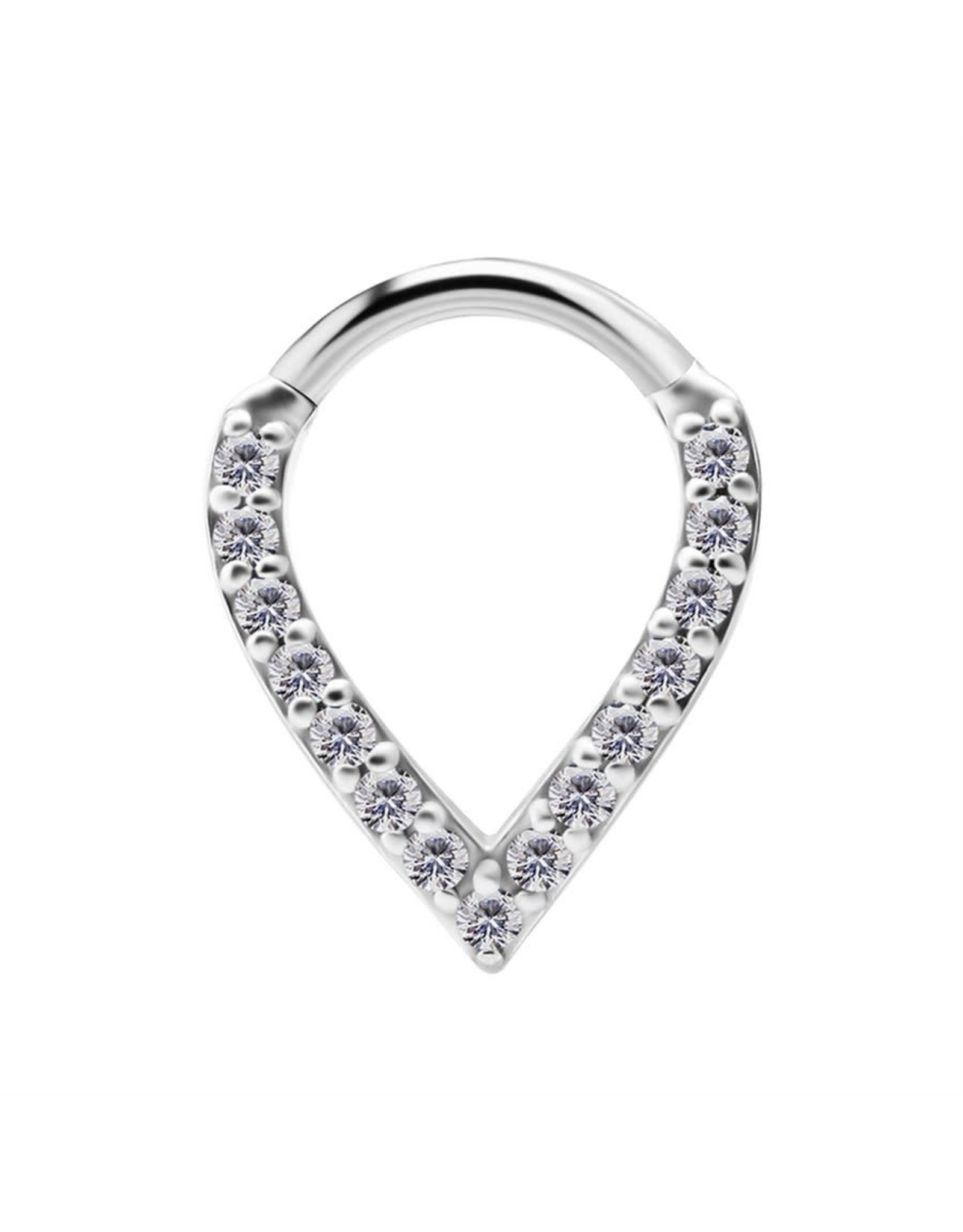 Stainless Clicker Diamand V 16ga/8mm