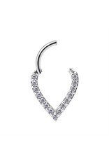 Stainless Clicker Diamand V 16ga/8mm