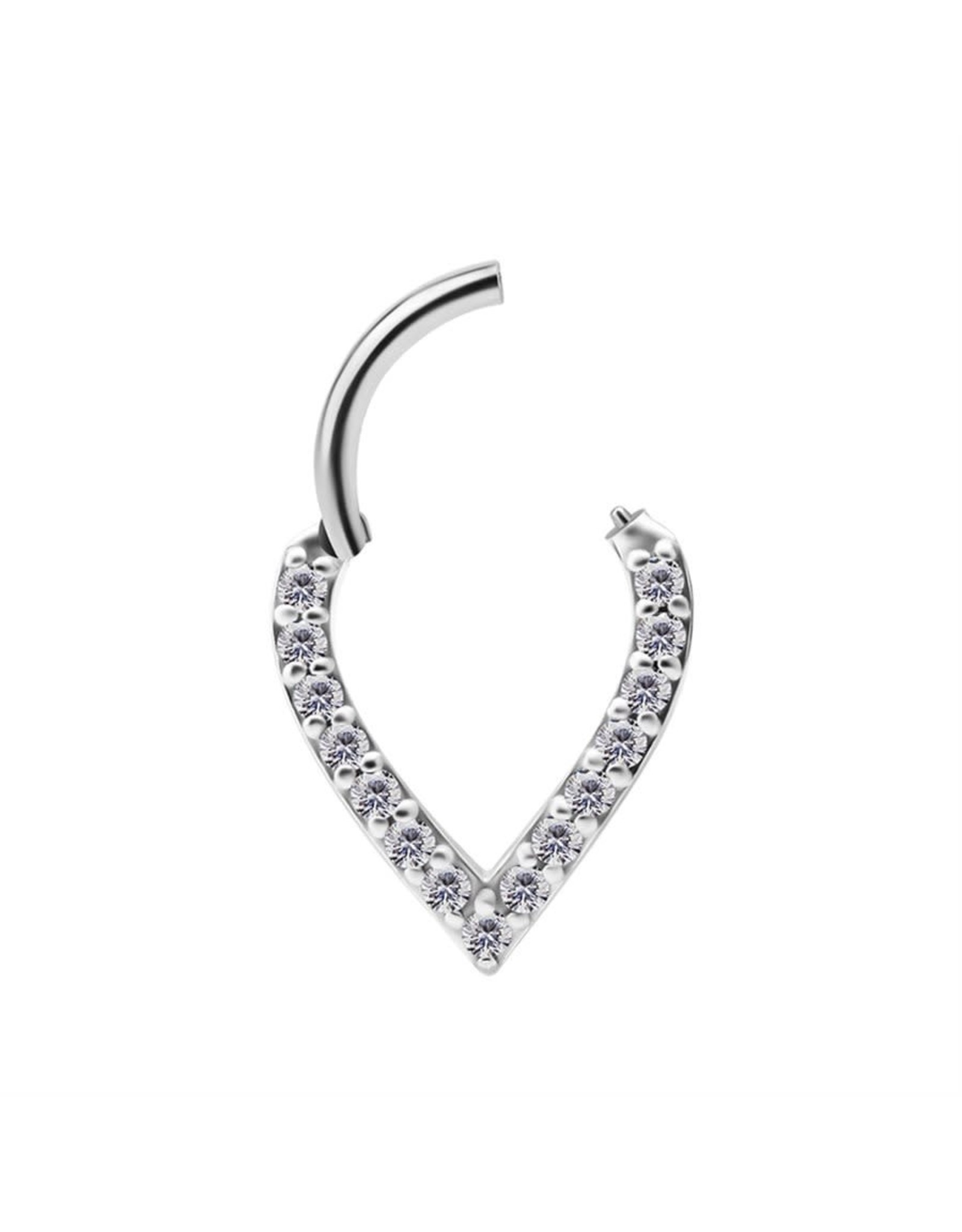 Stainless Clicker Diamand V 16ga/8mm