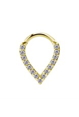 Stainless Clicker Diamand V 16ga/8mm