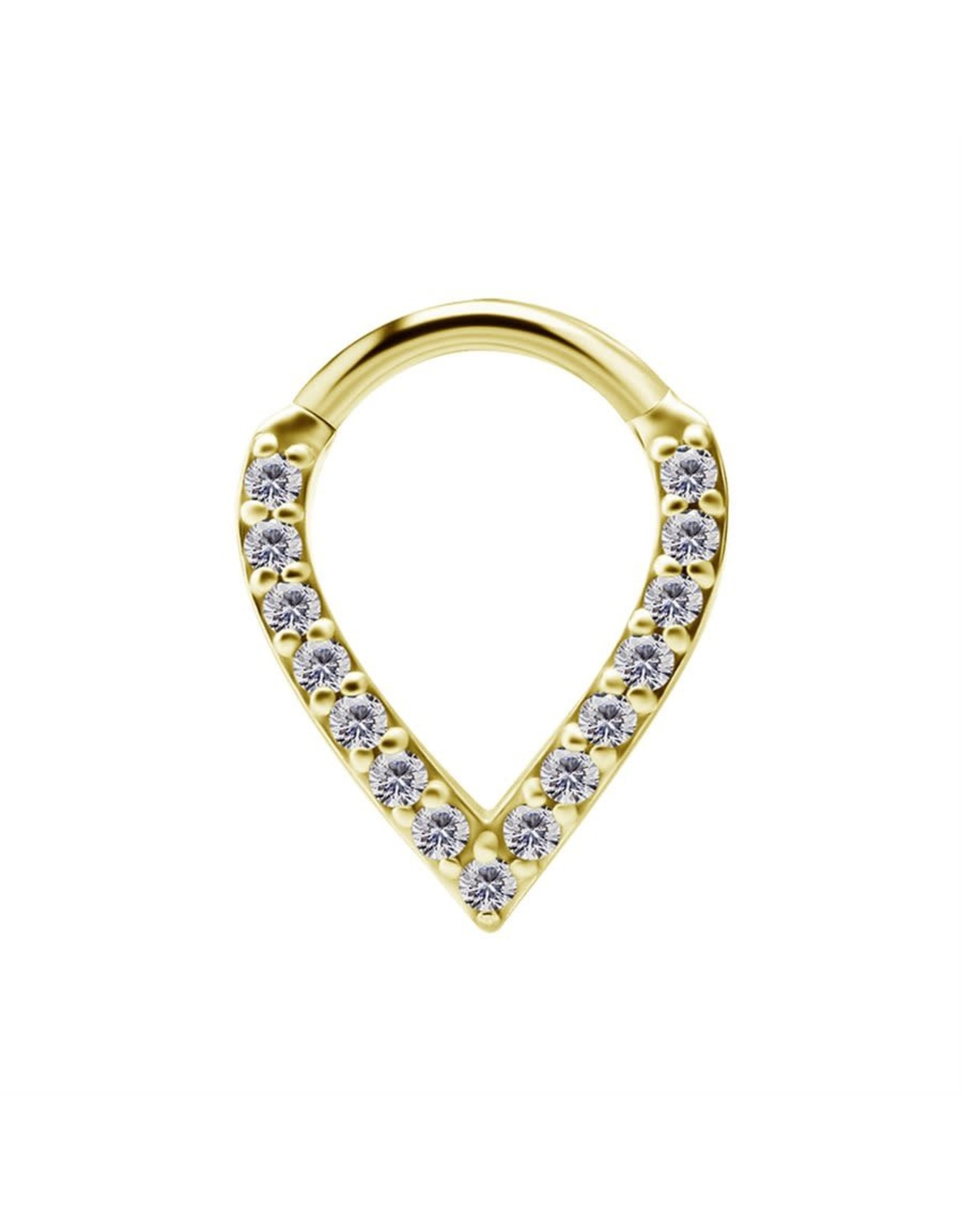 Stainless Clicker Diamand V 16ga/8mm