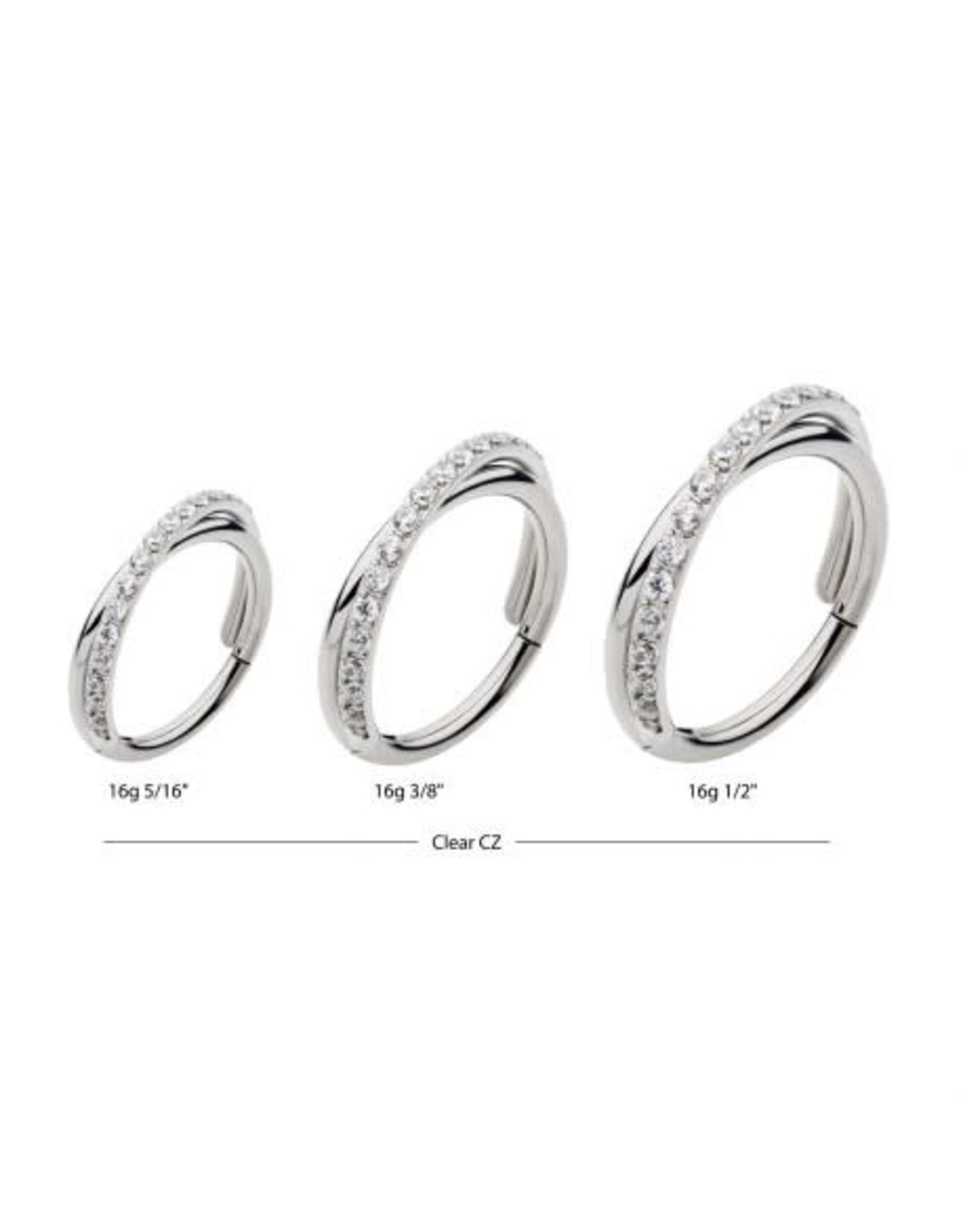 Clicker Crisscross CZ side facing