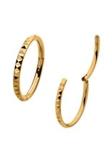 Clicker Texturé Gold PVD, 18ga