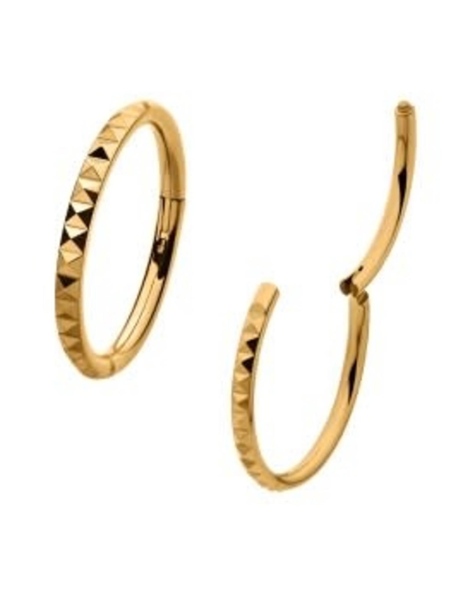 Clicker Texturé Gold PVD, 18ga
