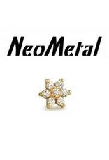 Gold Daisy End 14K