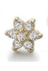 Gold Daisy End 14K