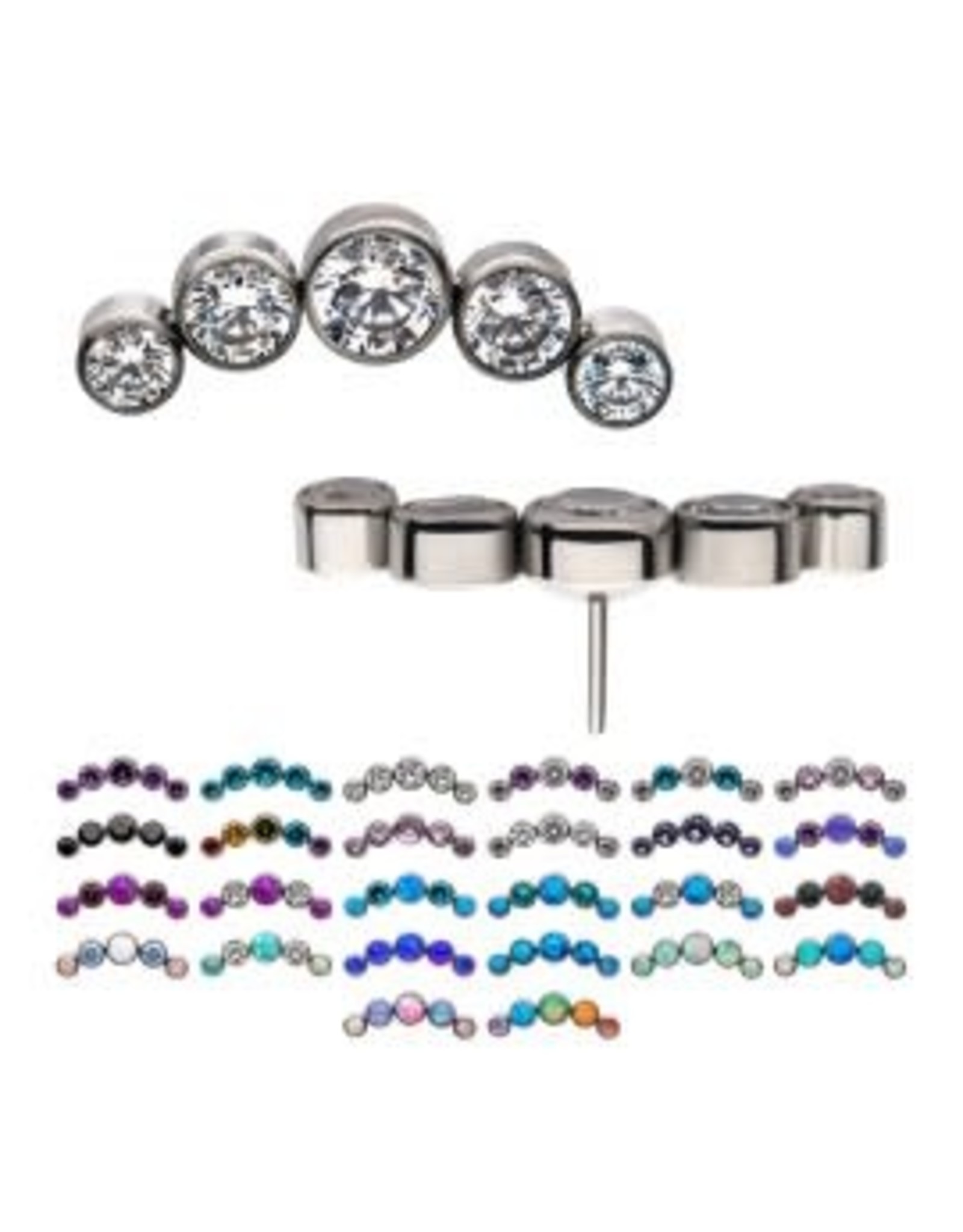 Embout Threadless 5 Pierres