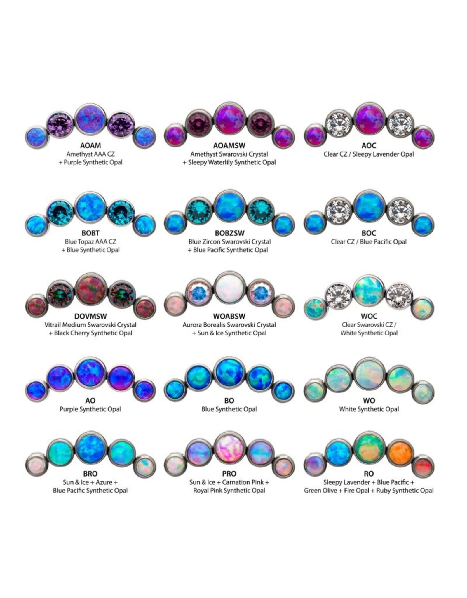 Embout Threadless 5 Pierres