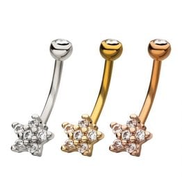 Stainless Barbell 16 ga Fleur, 8mm/16ga