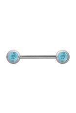 Barbell 14 ga  2 Pierres