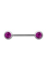 Barbell 14 ga  2 Pierres