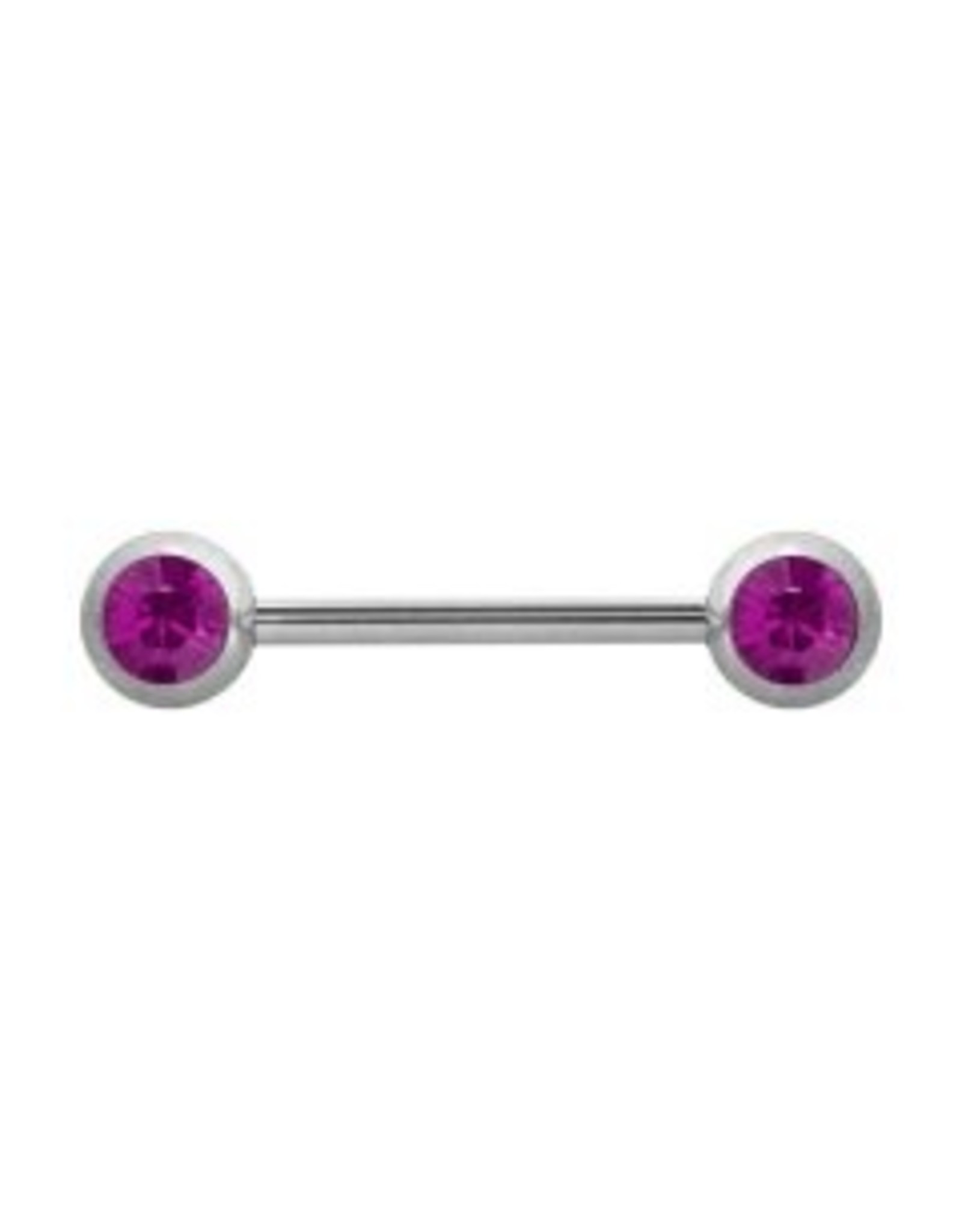 Barbell 14 ga  2 Pierres