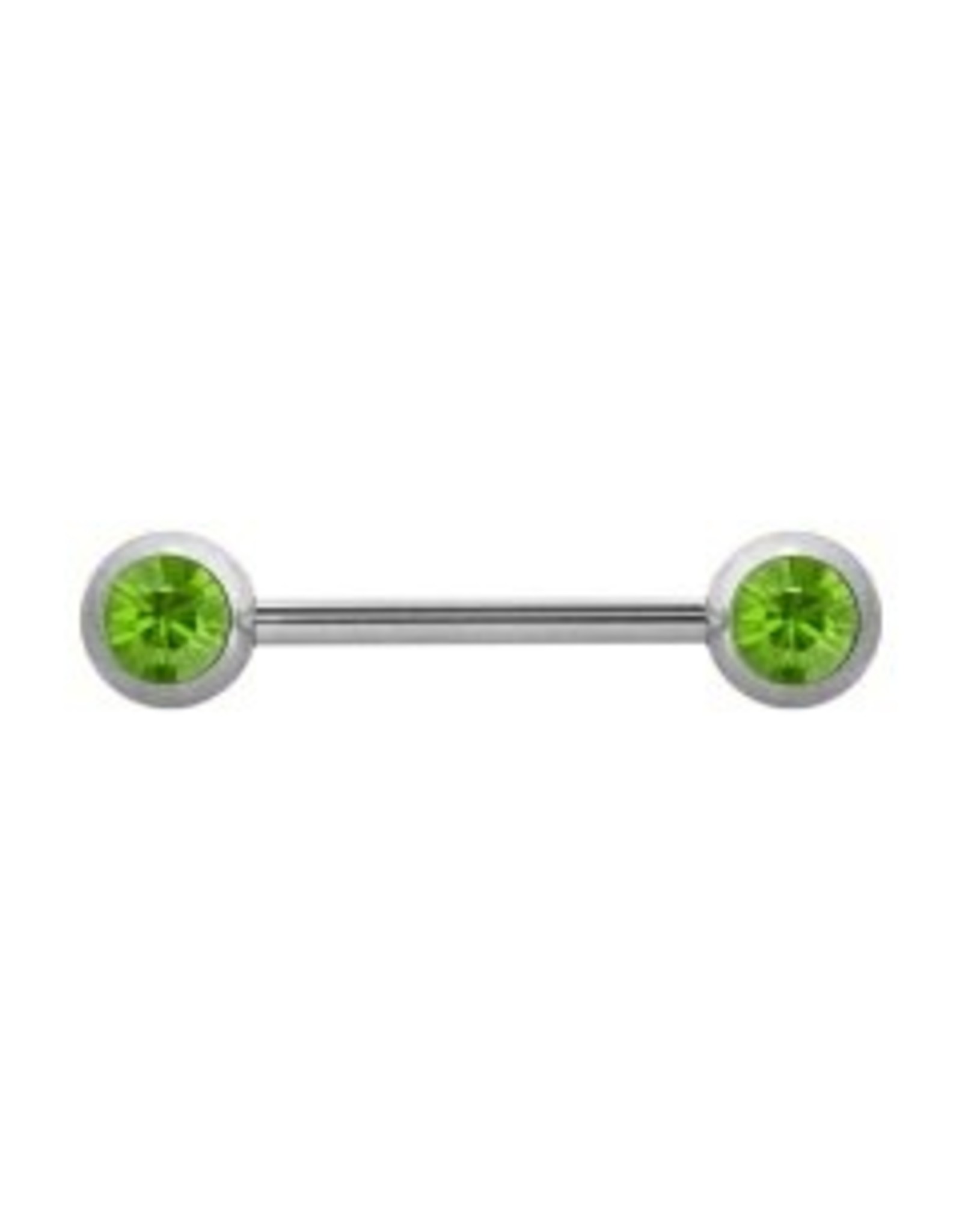 Barbell 14 ga  2 Pierres