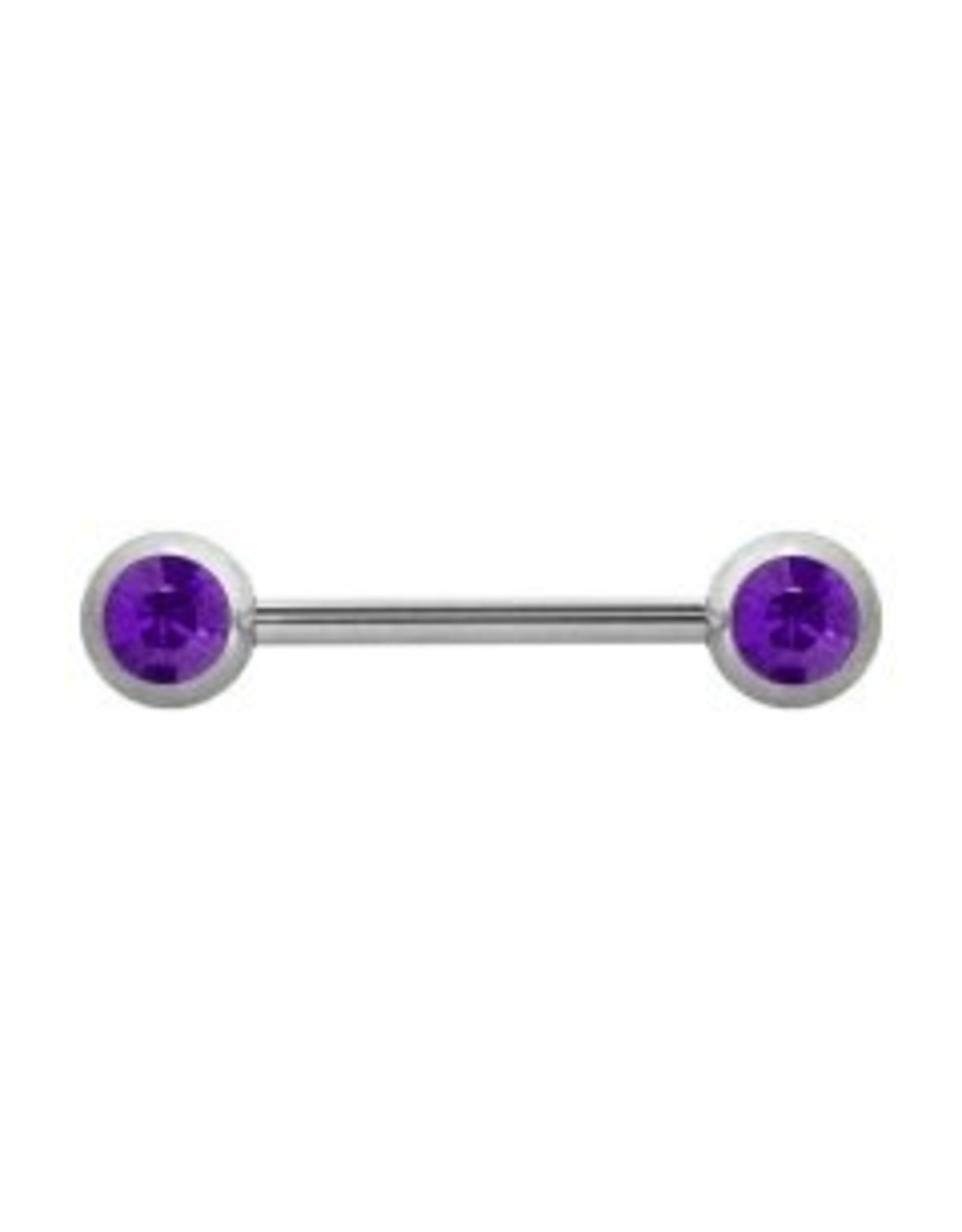 Barbell 14 ga  2 Pierres