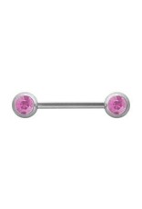 Barbell 14 ga  2 Pierres