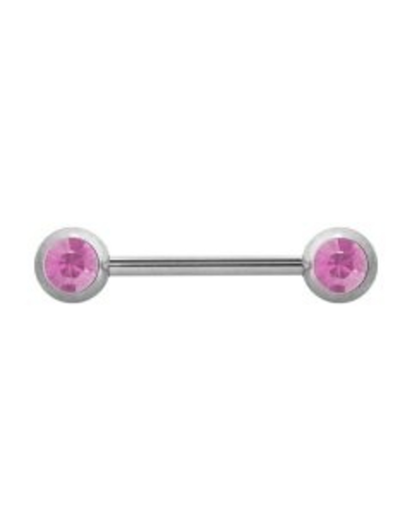 Barbell 14 ga  2 Pierres