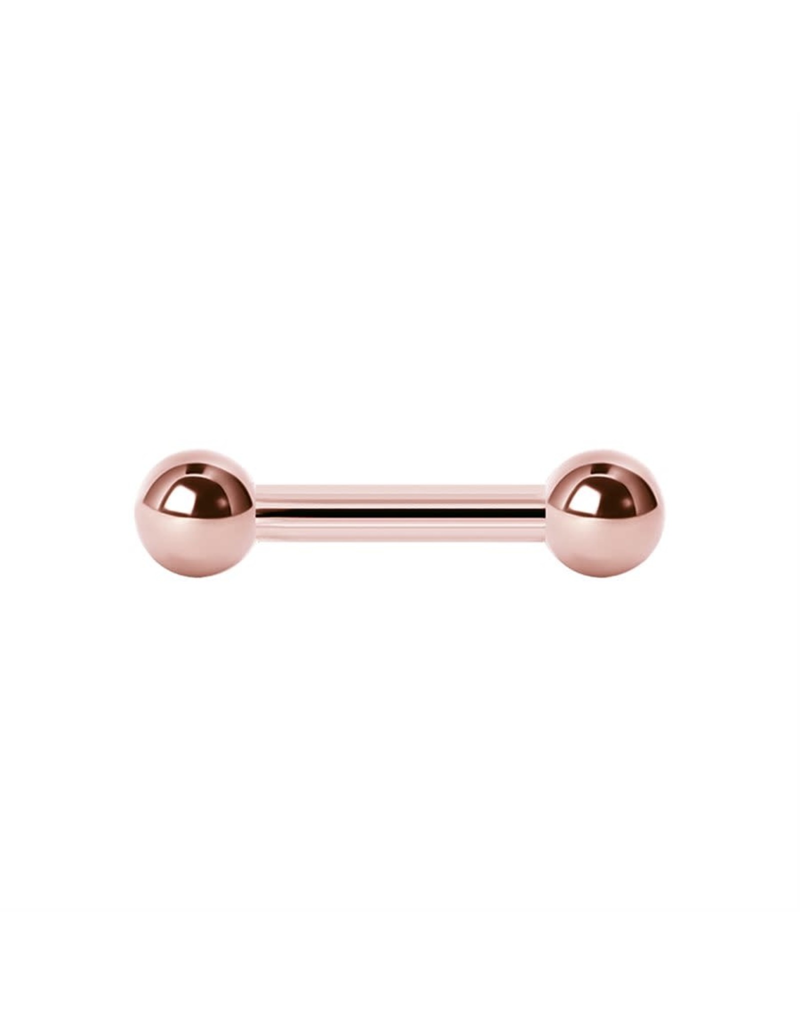 Rose Gold sur acier chirurgicale Barbell 14ga RoseGold