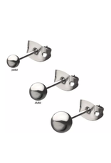 Boucle d'oreille Titanium boule plain Steel