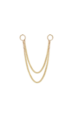 Or 14K Double Chaine 18 mm 14K