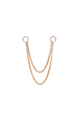 Or 14K Double Chaine 18 mm 14K