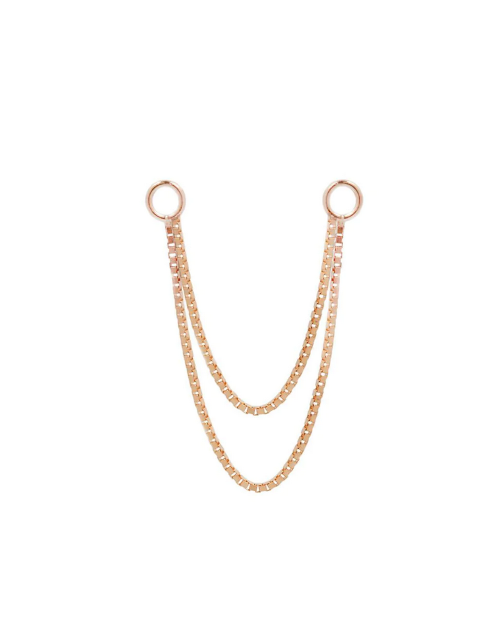 Or 14K Double Chaine 18 mm 14K