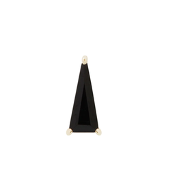 Or 14K Embout Threadless Triangle Black Spinel 14K